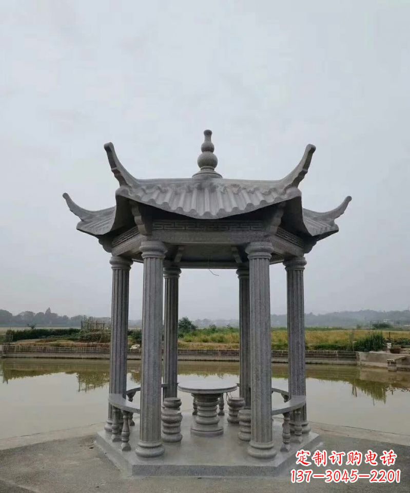 温州大理石凉亭石雕塑