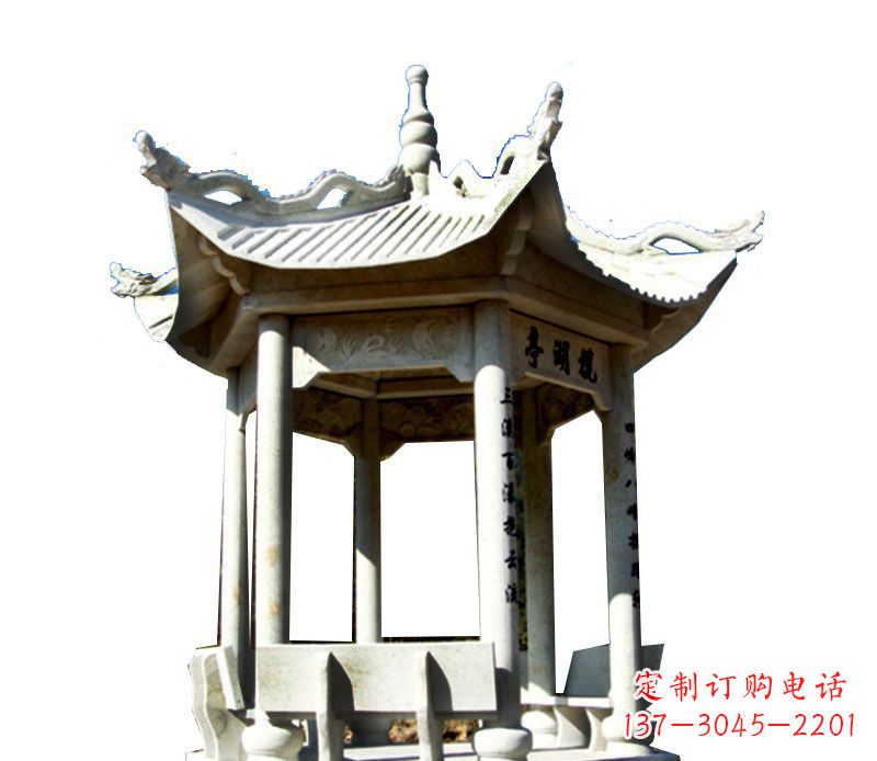 温州大理石凉亭石雕