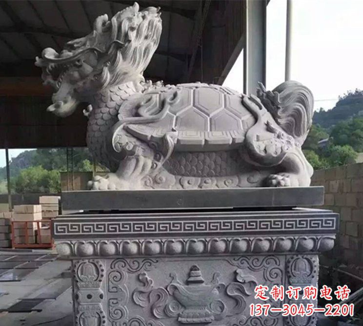 温州大理石龙龟石雕