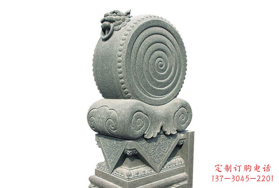 温州门墩招财石雕