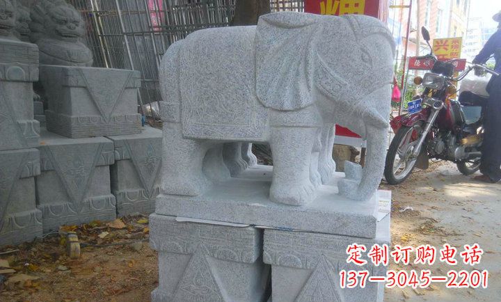 温州中领雕塑大象招财镇宅石雕