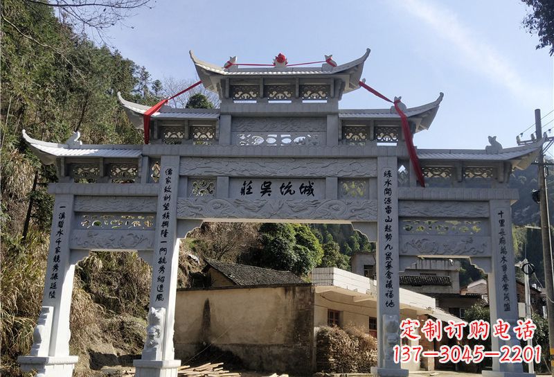 温州大理石牌坊雕塑