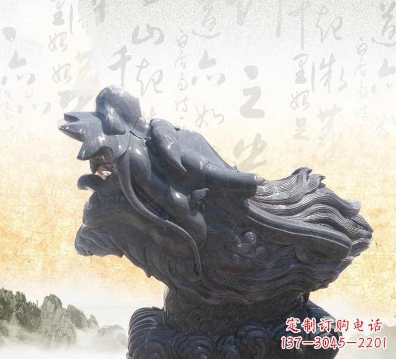 温州新潮大理石龙头雕塑