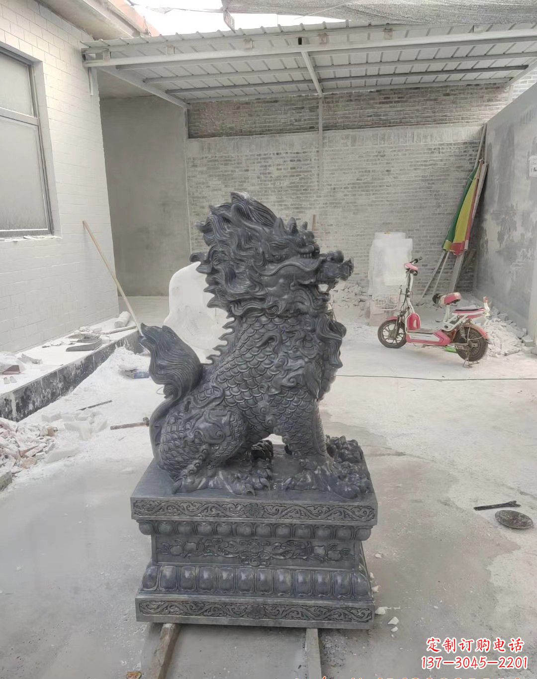 温州大理石麒麟石雕