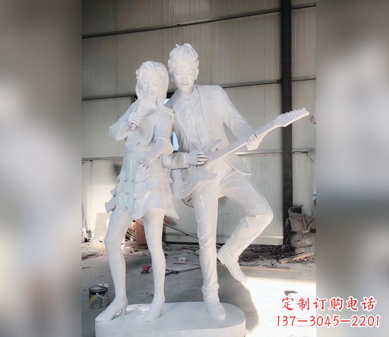 温州精美大理石吉他雕塑