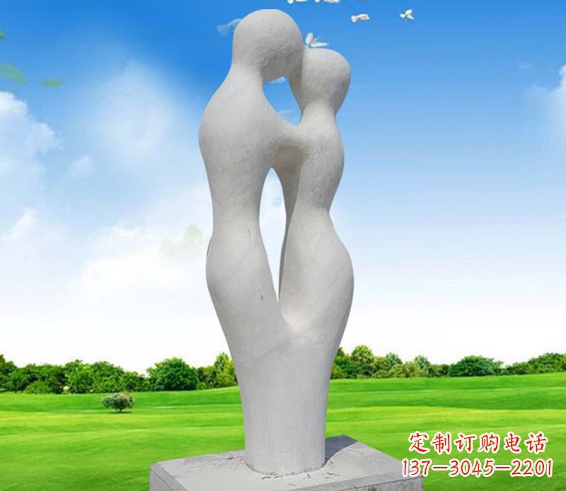 温州大理石少数民族情侣石雕