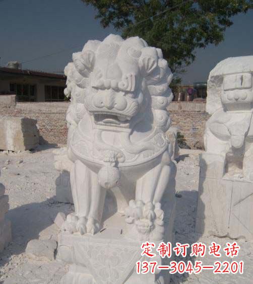 温州精美大理石狮子雕塑