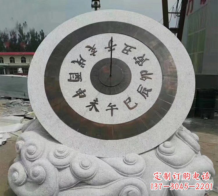 温州精美大理石十二时辰日晷雕塑