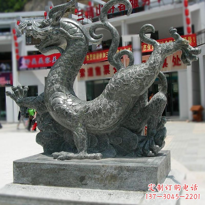 温州大理石四大神龙之青龙雕塑