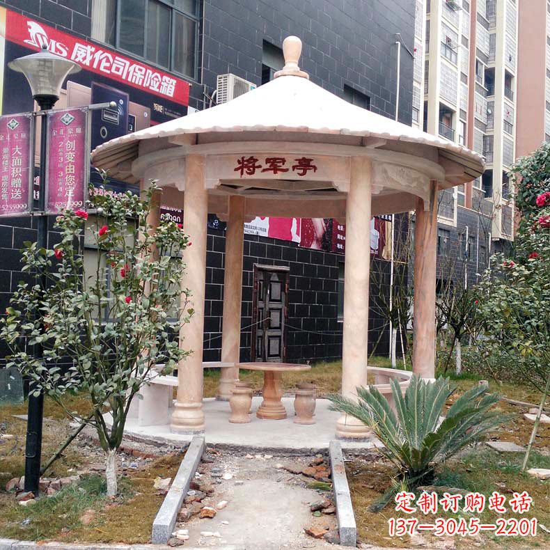 温州精美大理石凉亭雕塑