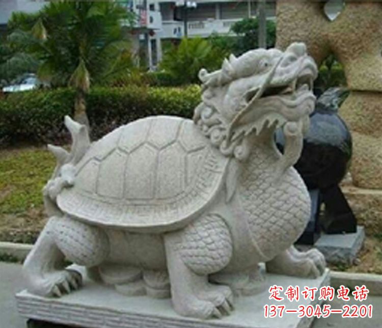 温州大理石铜钱龙雕塑