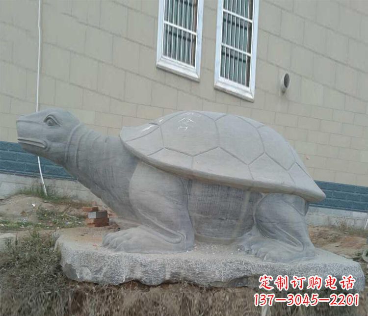 温州大理石乌龟石雕精美的古典风格装饰