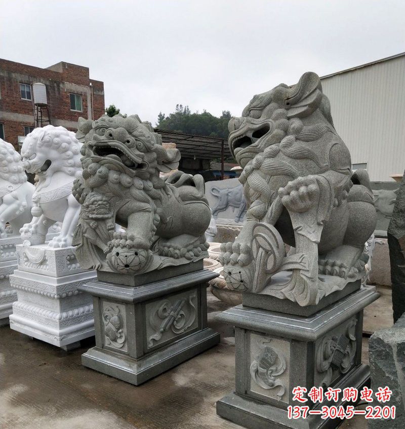 温州大理石南方狮子雕塑