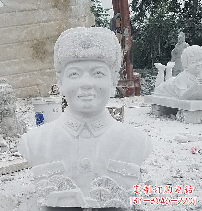 温州大理石校园雷锋头像雕塑