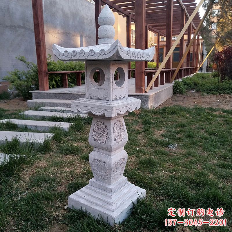 温州大理石园林石雕灯笼
