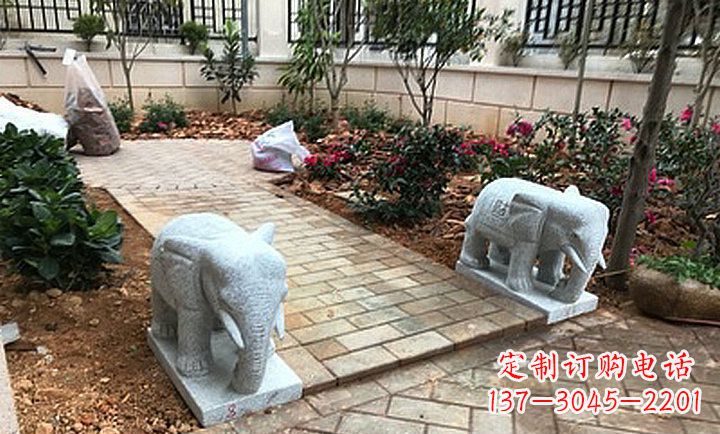 温州大理石小象石雕,让你的大好家园更加美丽