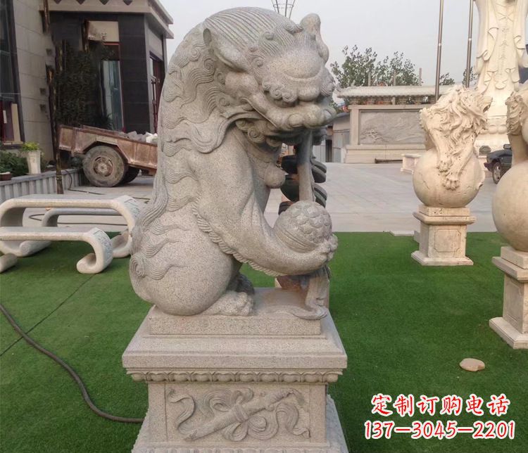 温州大理石镇宅独角兽雕塑