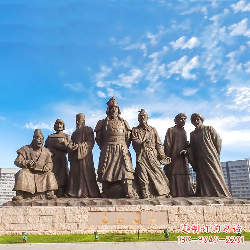 温州大蒙古国建立者成吉思汗情景景观雕塑景区园林历史名人雕像