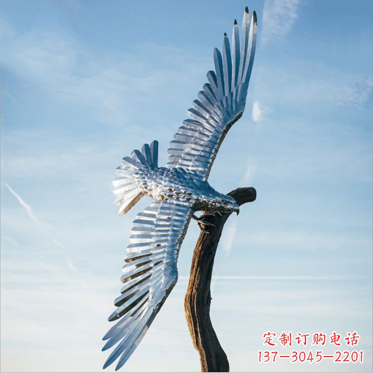 温州大鹏展翅老鹰不锈钢雕塑