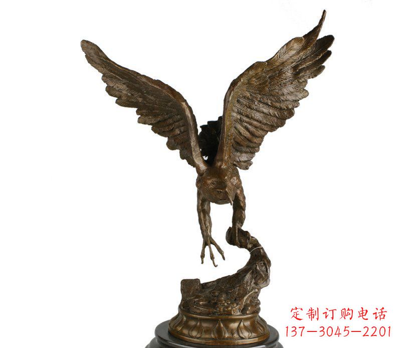 温州大鹏展翅老鹰铜雕塑
