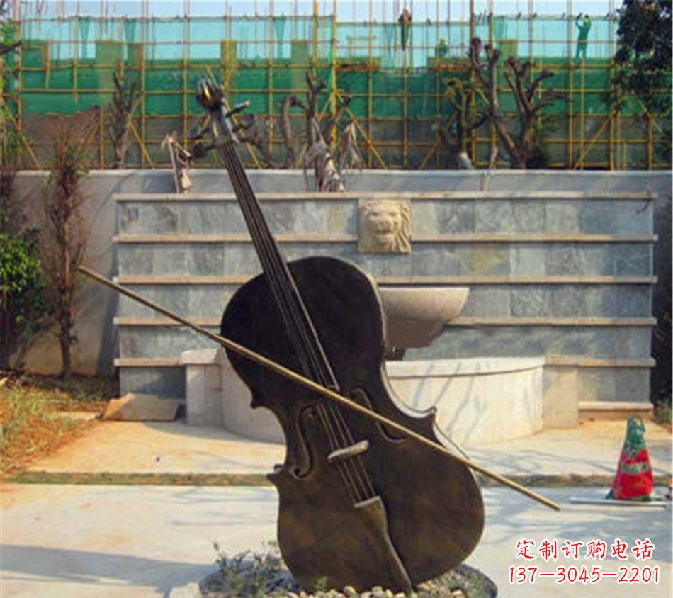 温州精美大提琴铜雕
