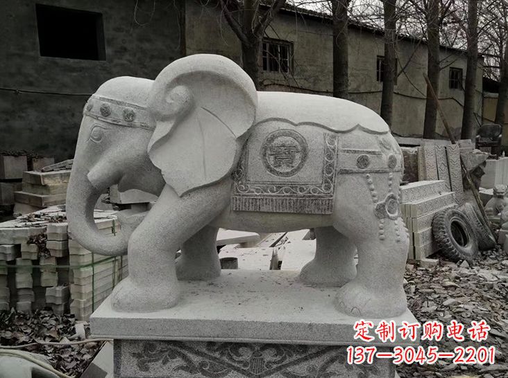 温州古典风格大象雕塑