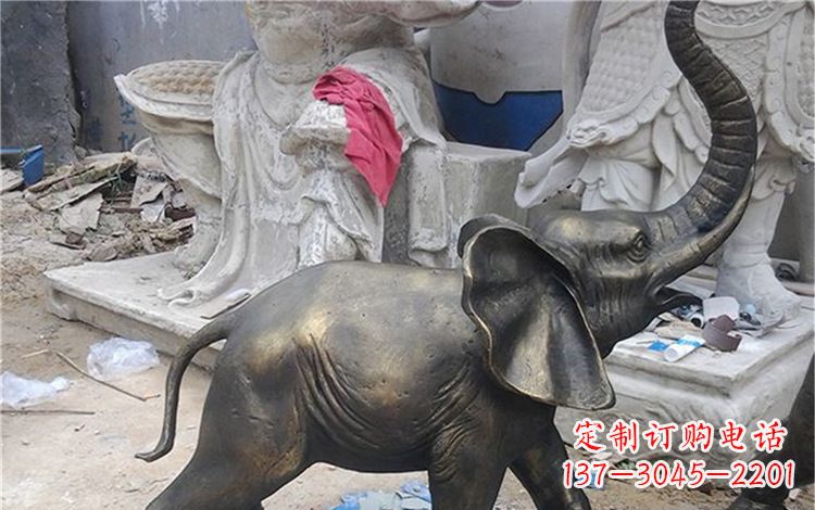 温州精美大象铜雕