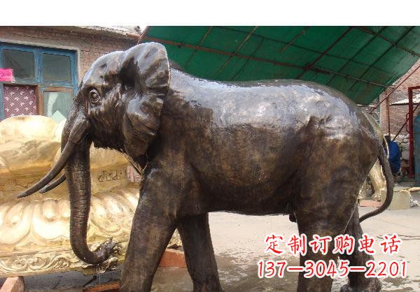 温州大象公园动物铜雕
