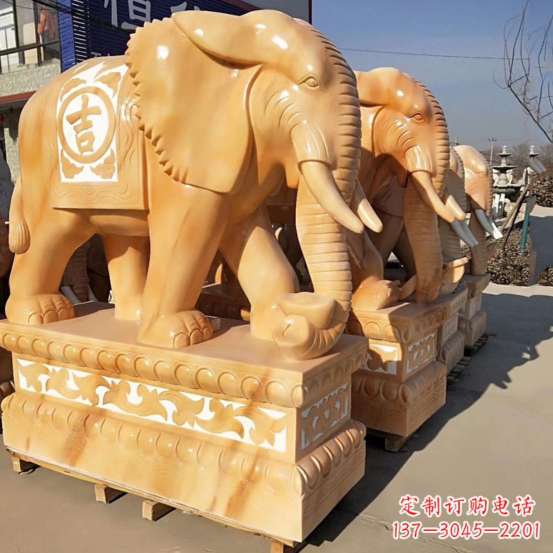 温州以大象雕塑点缀你的风水