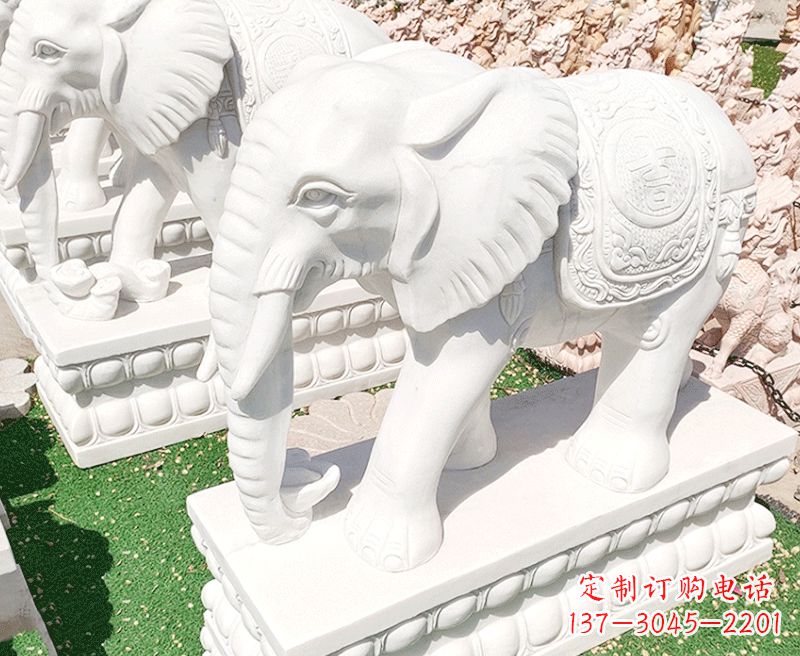 温州大象石雕雕塑