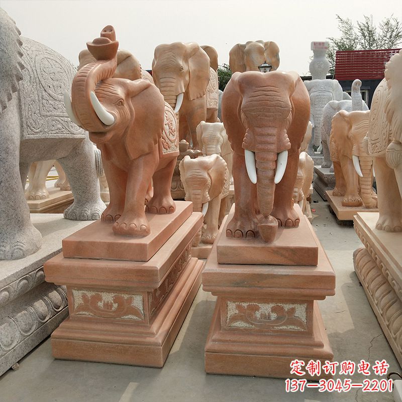 温州山石大象雕塑