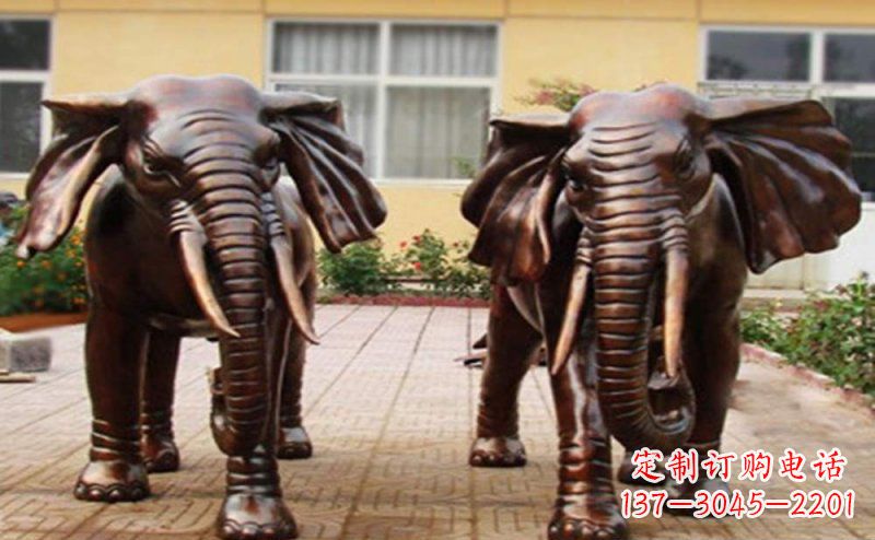 温州大象铜雕艺术塑像