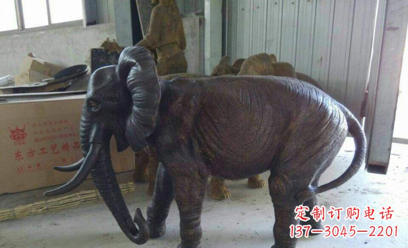 温州大象铜雕 动物雕塑