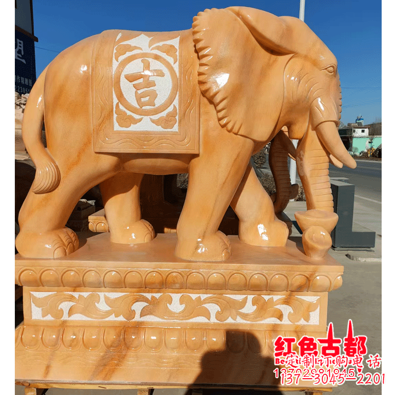 温州大象头型石雕