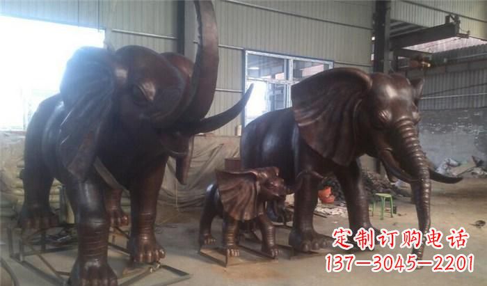 温州高品质大象铜雕塑