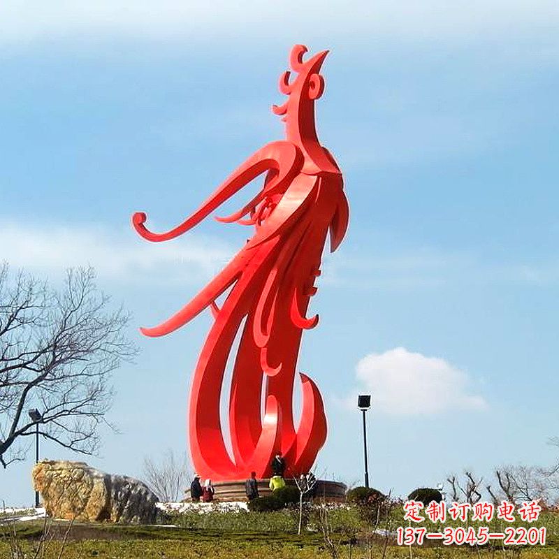 温州凤凰不锈钢雕塑,增添景区魅力