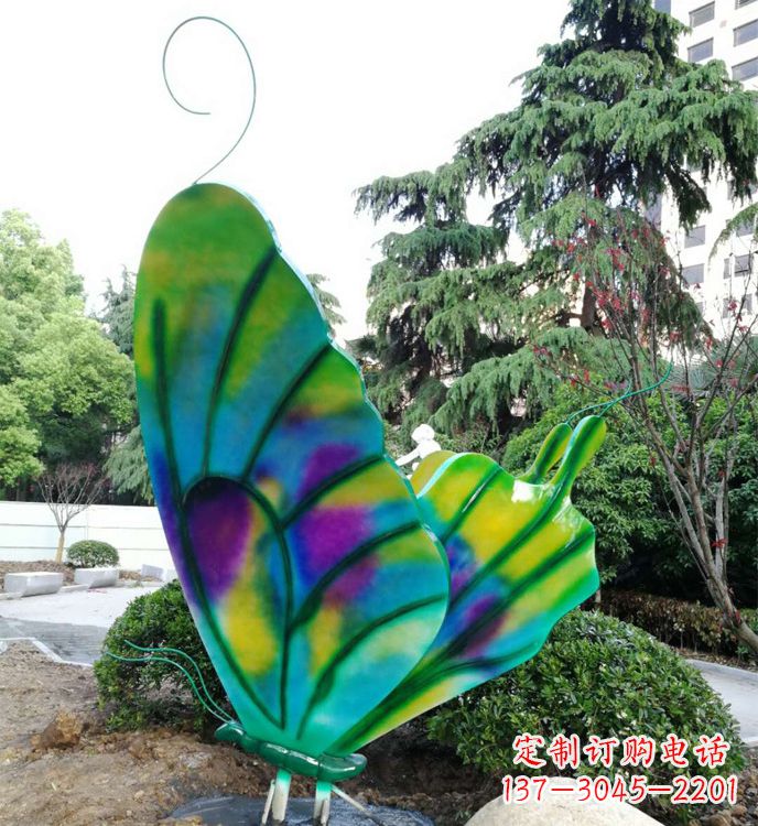 温州不锈钢蝴蝶雕塑,装点城市广场