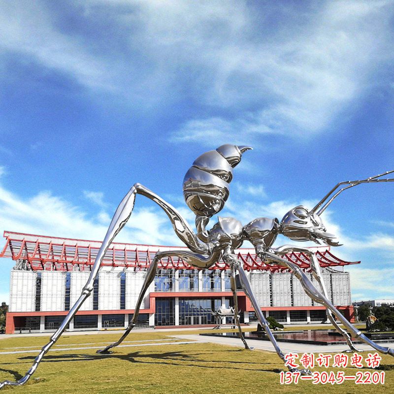 温州大型不锈钢蚂蚁雕塑精工制作,绵延传奇