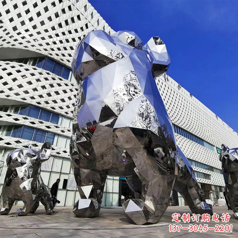 温州优雅可爱的面部狗雕塑