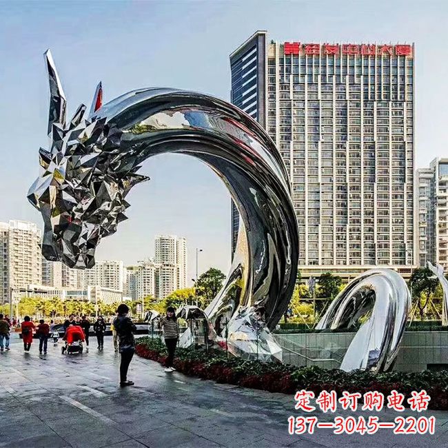 温州不锈钢创意动物雕塑