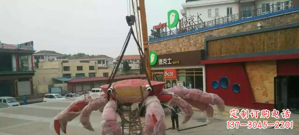 温州11英寸不锈钢螃蟹雕塑