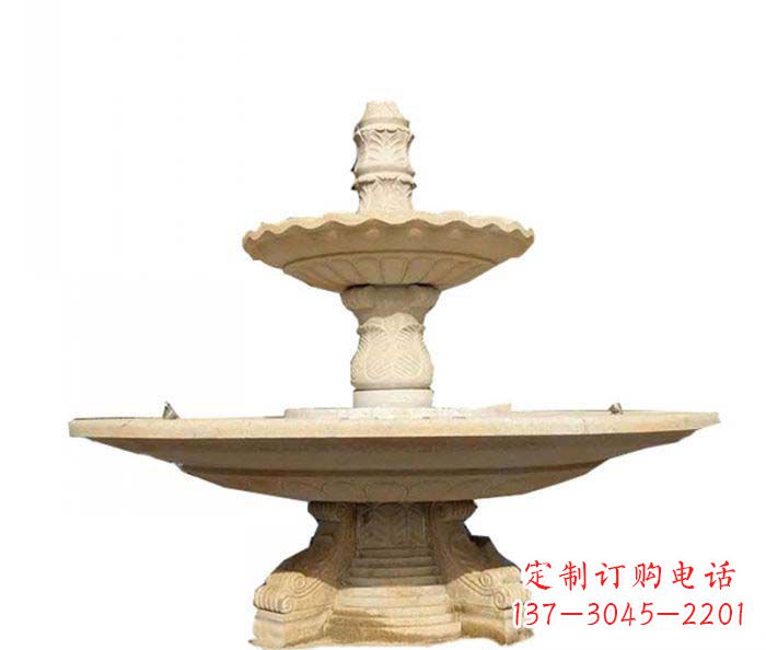 温州 多层喷泉石雕装置