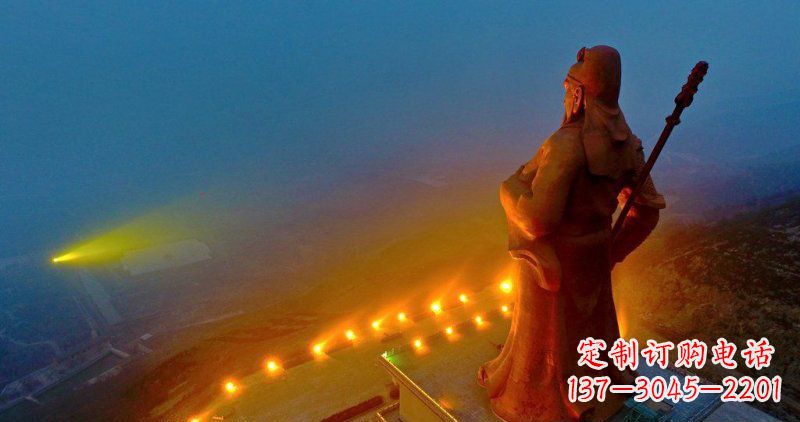 温州精美关公雕塑 林景观玻璃钢雕塑