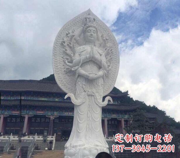 温州精美汉白玉观音雕塑
