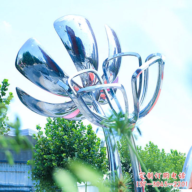 温州精美不锈钢玫瑰雕塑