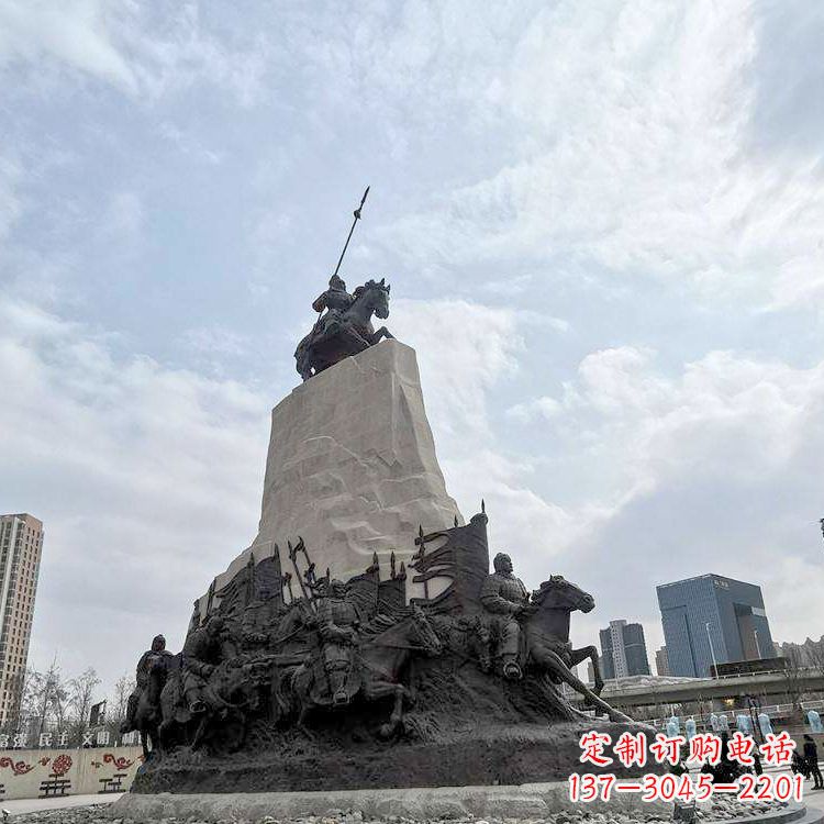 温州精美西汉名将石雕像——荣耀霍去病