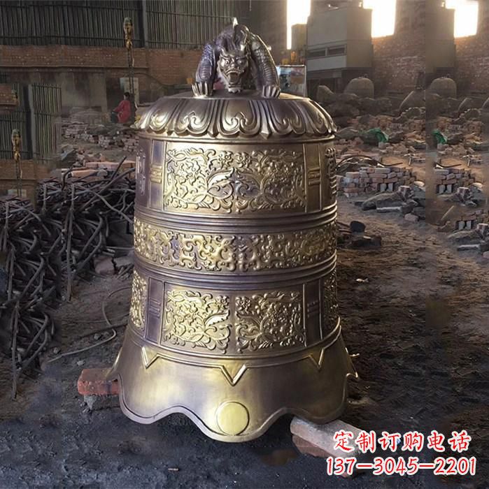 温州悠久历史的铜钟雕塑——传承无声的魅力