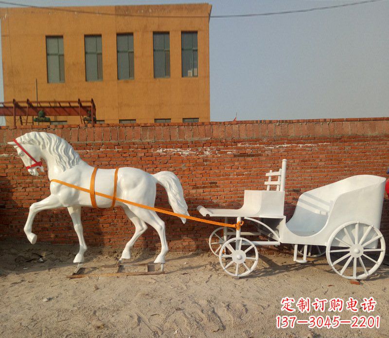 温州大型欧式马车动物铜雕塑