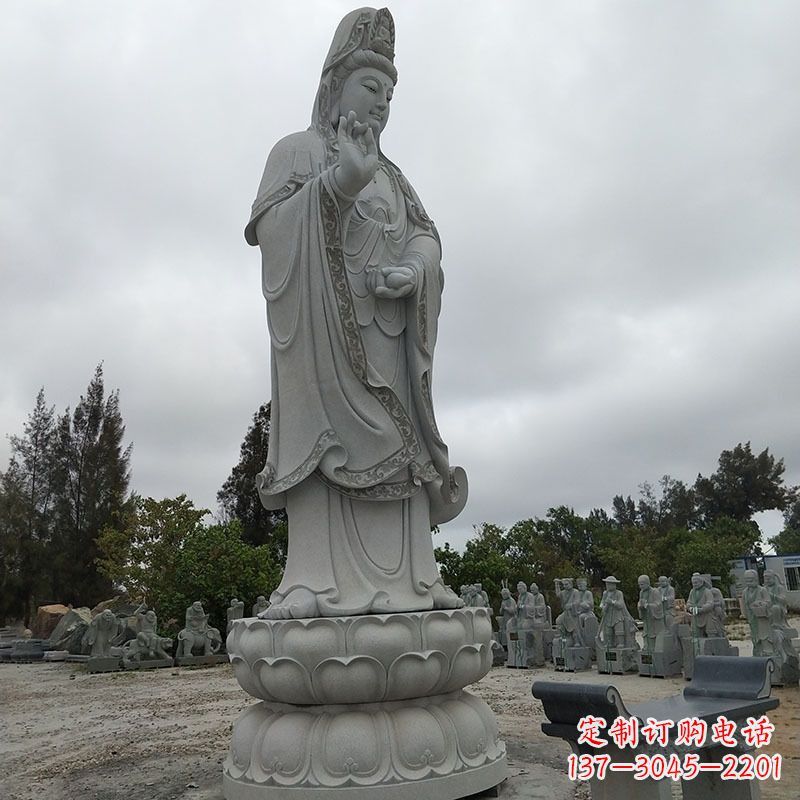 温州高端青石观音雕塑