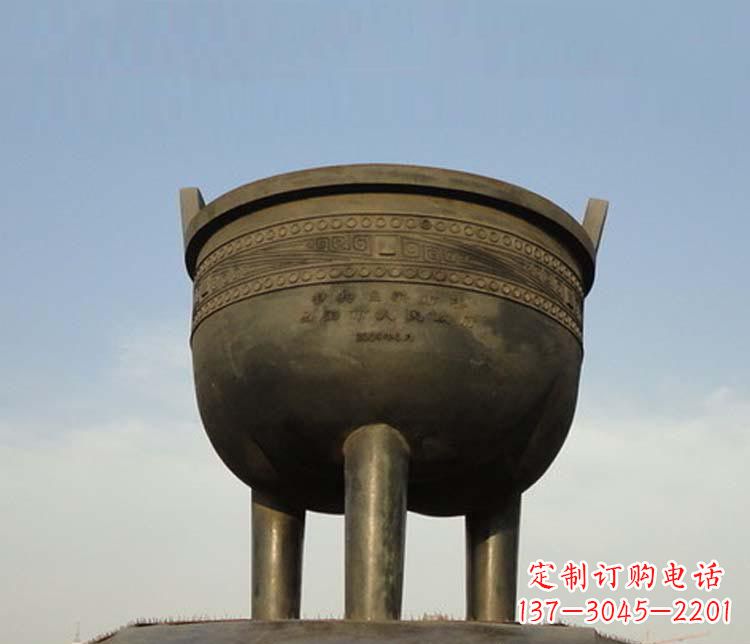 温州大型三足香炉铜雕